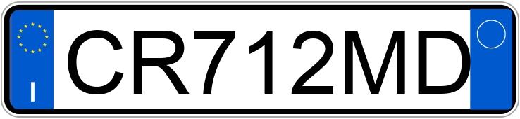 Numer rejestracyjny CR712MD posiada FIAT Panda 2a serie