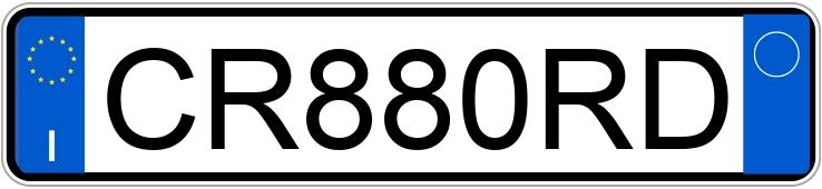 Numer rejestracyjny CR880RD posiada ALFA ROMEO 147 2a serie