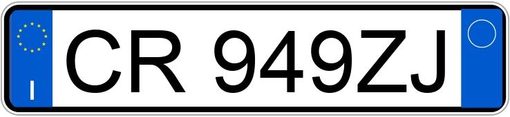 Numer rejestracyjny CR949ZJ posiada FIAT Panda 2a serie