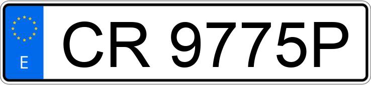 Numer rejestracyjny CR9775P posiada SKODA 130 L