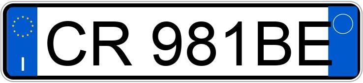 Numer rejestracyjny CR981BE posiada FIAT Punto 3a serie