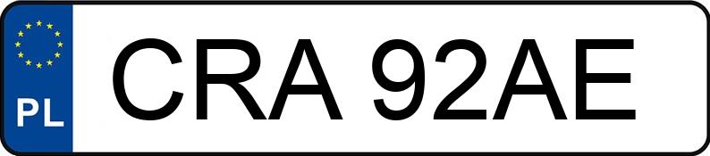 Numer rejestracyjny CRA 92AE posiada FIAT PANDA - CRA92AE