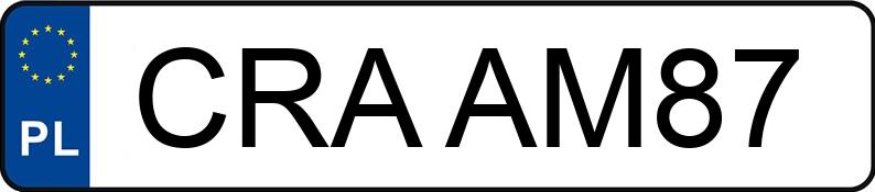 Numer rejestracyjny CRA AM87 posiada BMW 520 I - CRAAM87 Numer rejestracyjny CRA AM87 posiada BMW 520 I - CRAAM87