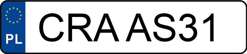 Numer rejestracyjny CRA AS31 posiada BMW 320i Coupe Kat. E36 320i Coupe Kat. E36 - CRAAS31