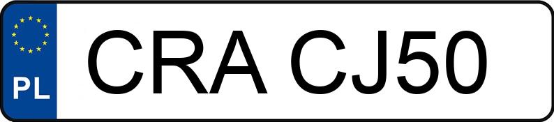 Numer rejestracyjny CRA CJ50 posiada BMW 730 D - CRACJ50