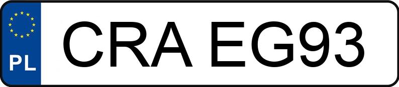 Numer rejestracyjny CRA EG93 posiada VOLKSWAGEN TOURAN - CRAEG93 Numer rejestracyjny CRA EG93 posiada VOLKSWAGEN TOURAN - CRAEG93
