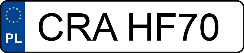 Numer rejestracyjny CRA HF70 posiada VOLKSWAGEN CADDY - CRAHF70 Numer rejestracyjny CRA HF70 posiada VOLKSWAGEN CADDY - CRAHF70