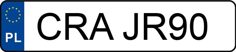 Numer rejestracyjny CRA JR90 posiada PORSCHE Cayenne 3.2 MR`02 E3 Cayenne 3.2 MR`02 E3 - CRAJR90