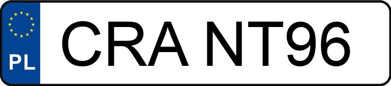 Numer rejestracyjny CRA NT96 posiada VOLKSWAGEN GOLF - CRANT96