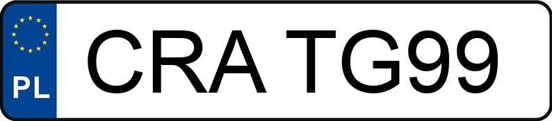 Numer rejestracyjny CRA TG99 posiada SKODA OCTAVIA 1.9 TDI - CRATG99 Numer rejestracyjny CRA TG99 posiada SKODA OCTAVIA 1.9 TDI - CRATG99