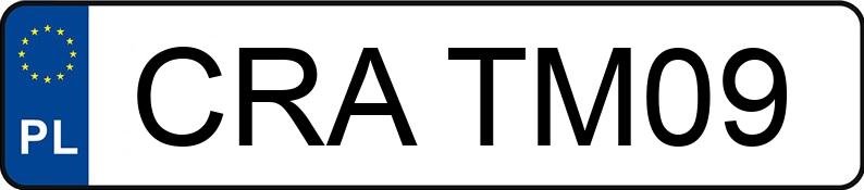 Numer rejestracyjny CRA TM09 posiada OPEL ASTRA - CRATM09