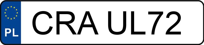 Numer rejestracyjny CRA UL72 posiada TABBERT Comtesse 540 1.5t E - CRAUL72