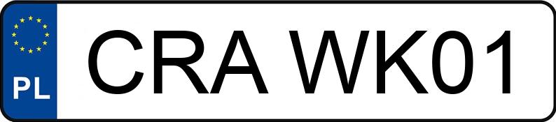 Numer rejestracyjny CRA WK01 posiada OPEL INSIGNIA - CRAWK01 Numer rejestracyjny CRA WK01 posiada OPEL INSIGNIA - CRAWK01