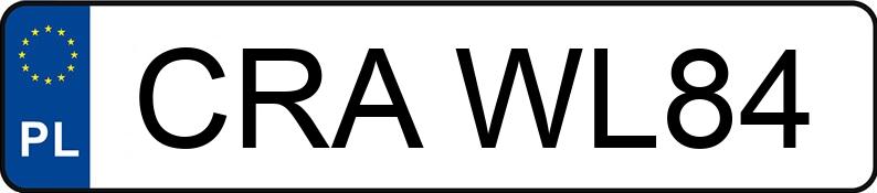 Numer rejestracyjny CRA WL84 posiada BMW 318 - CRAWL84