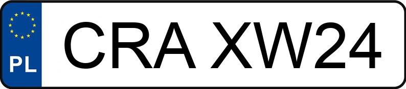 Numer rejestracyjny CRA XW24 posiada VOLKSWAGEN GOLF - CRAXW24