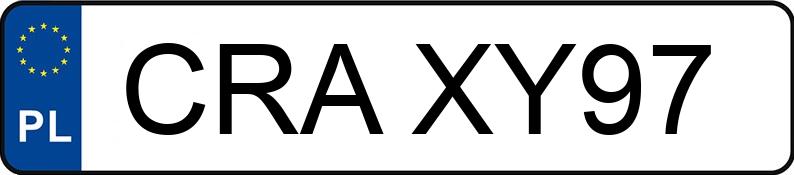 Numer rejestracyjny CRA XY97 posiada VOLKSWAGEN PASSAT - CRAXY97