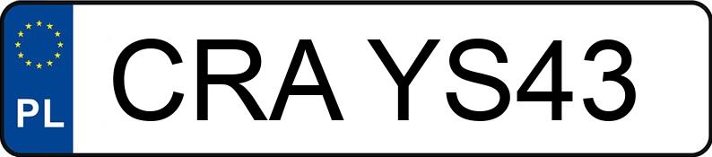 Numer rejestracyjny CRA YS43 posiada HYUNDAI IX35 - CRAYS43 Numer rejestracyjny CRA YS43 posiada HYUNDAI IX35 - CRAYS43