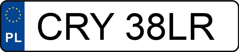 Numer rejestracyjny CRY 38LR posiada OPEL ASTRA 1.6 KAT - CRY38LR
