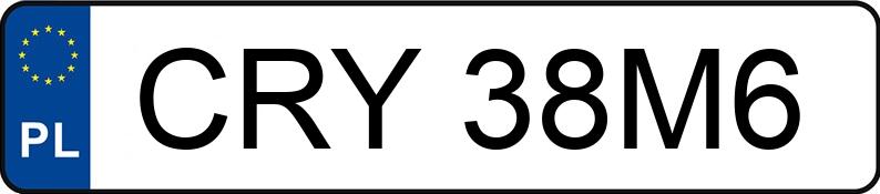 Numer rejestracyjny CRY 38M6 posiada SKODA KAMIQ - CRY38M6