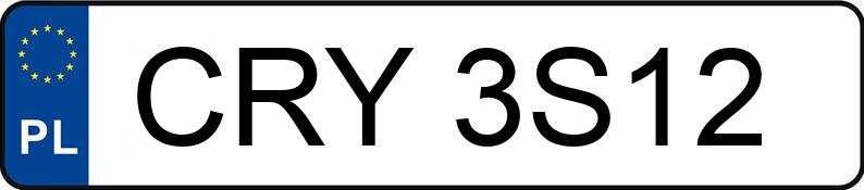 Numer rejestracyjny CRY 3S12 posiada ALFA ROMEO Giulietta 1.6 16V JTDM-jet MR`14 E5 940 Progression - CRY3S12