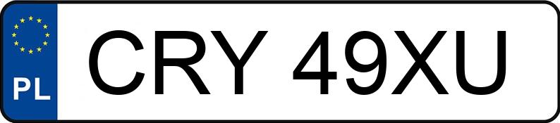 Numer rejestracyjny CRY 49XU posiada SKODA OCTAVIA - CRY49XU