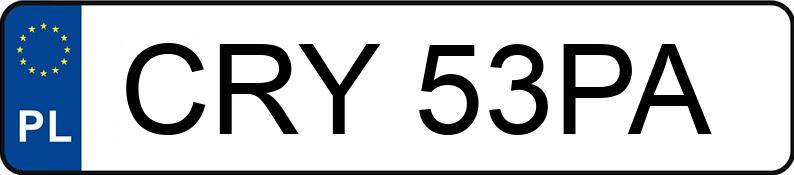Numer rejestracyjny CRY 53PA posiada BMW - CRY53PA Numer rejestracyjny CRY 53PA posiada BMW - CRY53PA