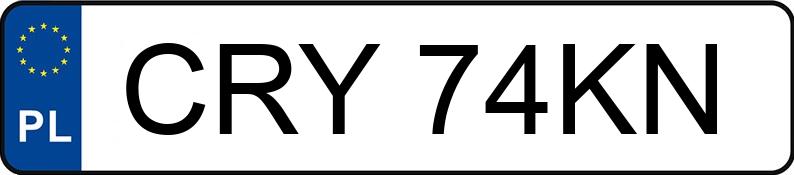 Numer rejestracyjny CRY 74KN posiada VOLKSWAGEN Passat GP 1.9 TDI MR`00 E3 Trendline - CRY74KN