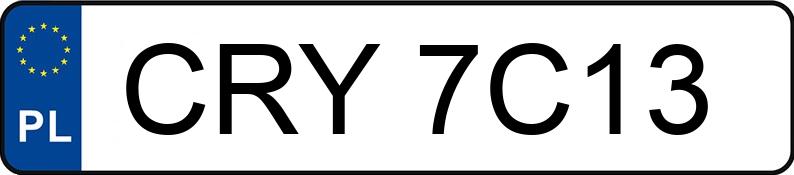 Numer rejestracyjny CRY 7C13 posiada VOLKSWAGEN GOLF - CRY7C13
