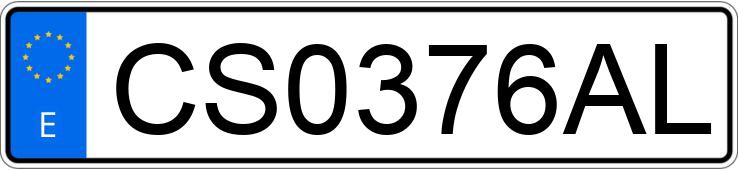 Numer rejestracyjny CS0376AL posiada NISSAN L-35.08