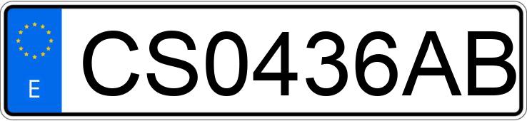 Numer rejestracyjny CS0436AB posiada RENAULT CLIO