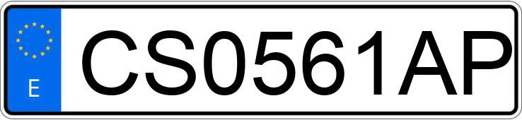 Numer rejestracyjny CS0561AP posiada OPEL VECTRA