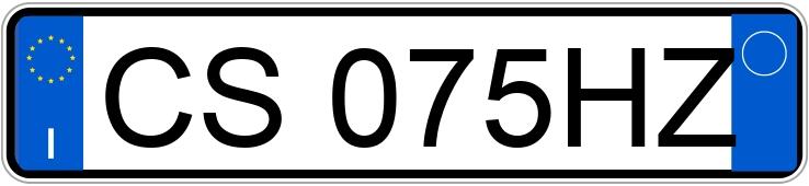 Numer rejestracyjny CS075HZ posiada MINI Mini 2a serie