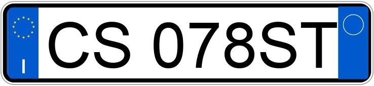 Numer rejestracyjny CS078ST posiada ALFA ROMEO GT