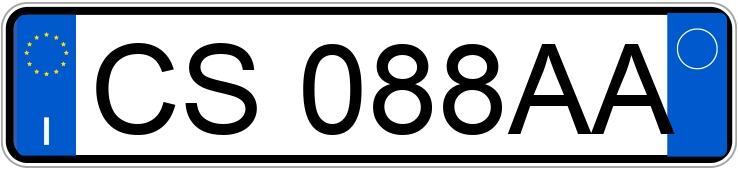Numer rejestracyjny CS088AA posiada LANCIA Musa