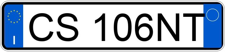 Numer rejestracyjny CS106NT posiada SAAB 9-3 2a serie