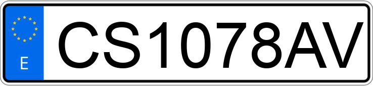 Die Registrierungsnummer CS1078AV hat OPEL CORSA