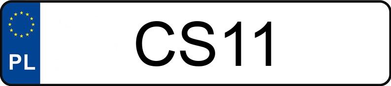Numer rejestracyjny CS 11 posiada MERCEDES-BENZ CL 65 AMG Kat. MR`02 E3 215 CL 65 AMG Kat. MR`02 E3 215 - CS11