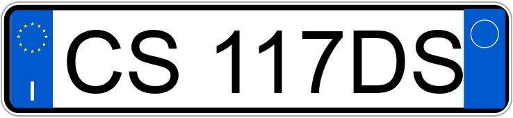 Numer rejestracyjny CS117DS posiada ALFA ROMEO GT