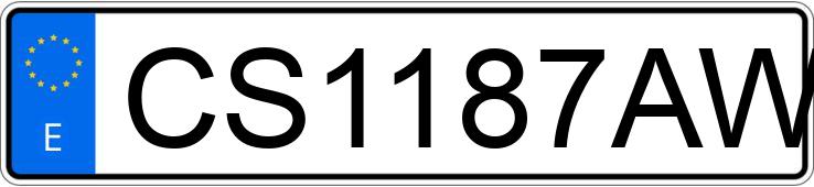 Numer rejestracyjny CS1187AW posiada RENAULT MEGANE