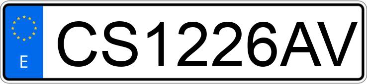 Numer rejestracyjny CS1226AV posiada OPEL ASTRA