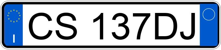 Numer rejestracyjny CS137DJ posiada FIAT Punto 3a serie