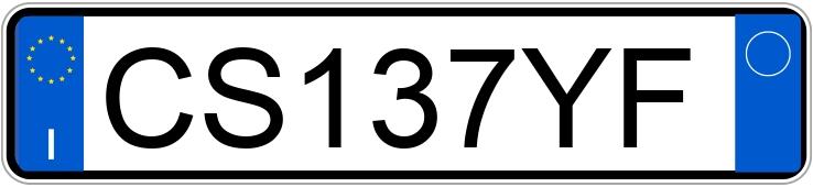 Numer rejestracyjny CS137YF posiada AUDI A3 2a serie