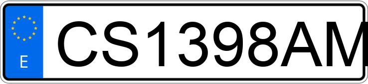Numer rejestracyjny CS1398AM posiada BMW SERIE 3