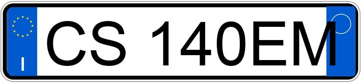 Numer rejestracyjny CS140EM posiada VOLKSWAGEN Polo 4a serie