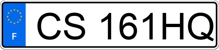 Le numéro d’enregistrement CS161HQ a PEUGEOT 208