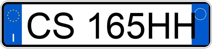 Numer rejestracyjny CS165HH posiada AUDI TT 1a serie