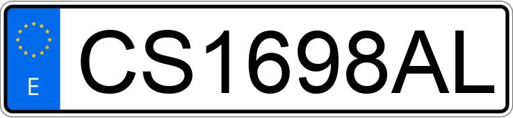 Die Registrierungsnummer CS1698AL hat PEUGEOT 306