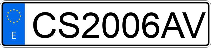 Numer rejestracyjny CS2006AV posiada HONDA CIVIC