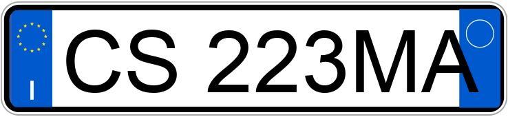 Numer rejestracyjny CS223MA posiada MITSUBISHI Colt 6a serie
