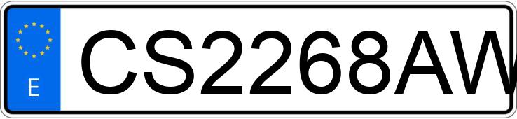 Numer rejestracyjny CS2268AW posiada VOLKSWAGEN GOLF Numer rejestracyjny CS2268AW posiada VOLKSWAGEN GOLF